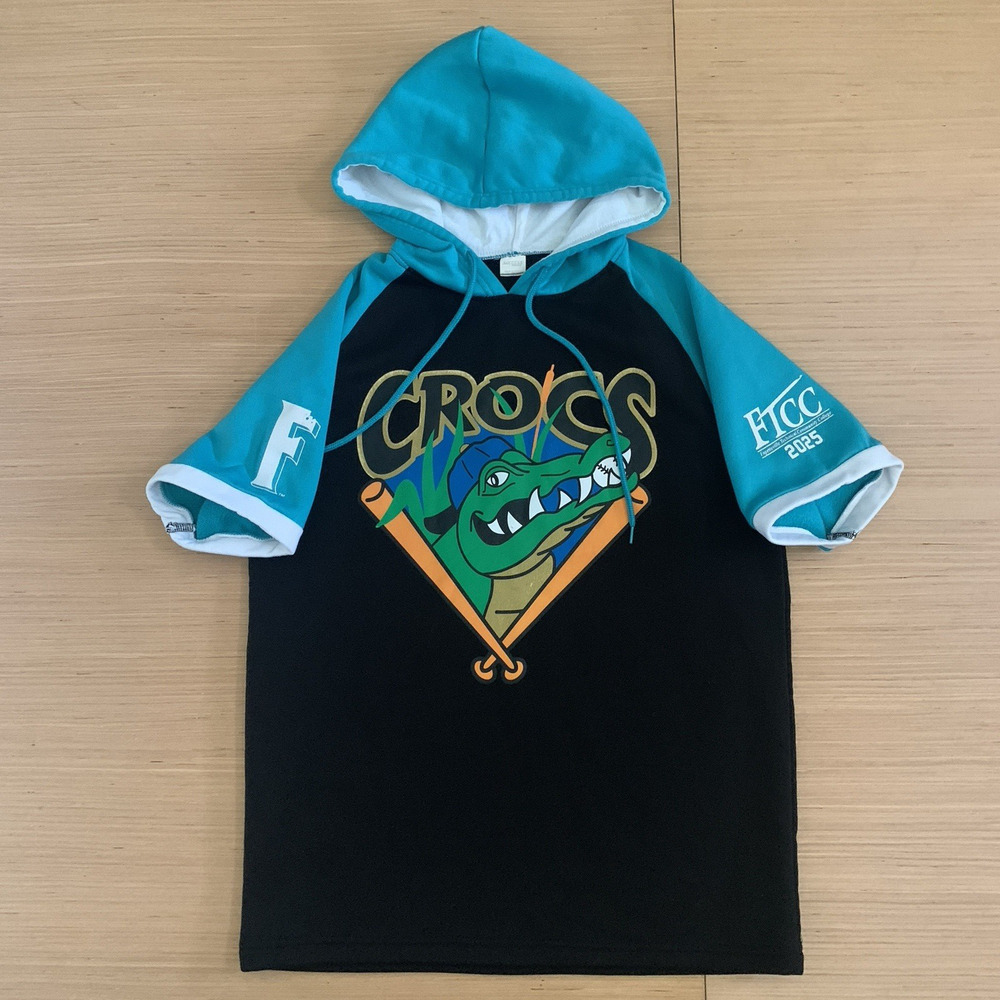 Success Brands Men's Size M Cape Fear Crocs MiLB Baseball Hooded Sweatshirt